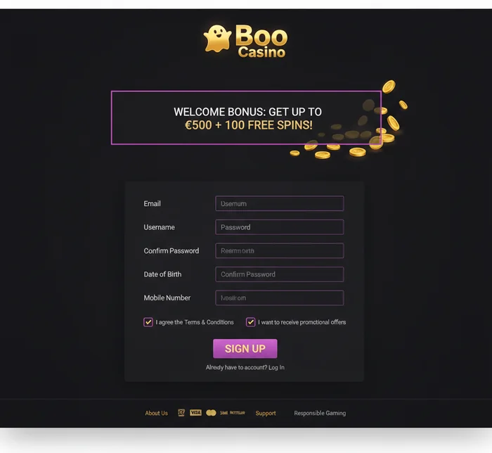 Boo Casino Casino Signup